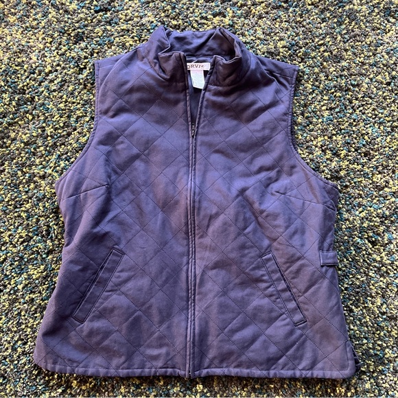 Orvis Diamond Quilted Dark Navy Women’s Vest (L) - Picture 1 of 5